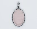 Pendant Oval Rose Quartz