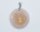 Pendant Round TOL Rose Quartz