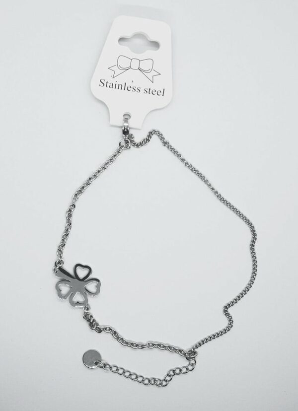 Bracelet Stainless Lucky Leaf