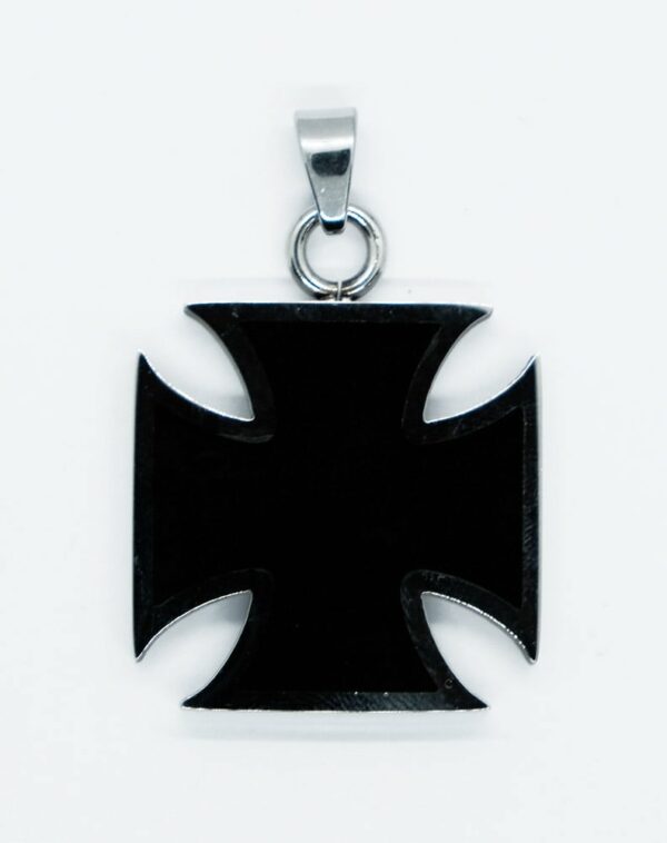 Pendant Steel Black Cross