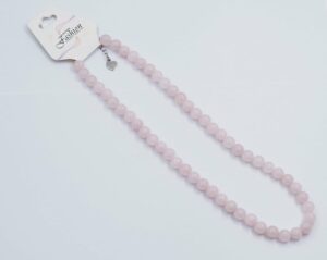 Necklace 8mm Bead Rose Quartz
