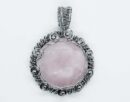 Pendant Round Wired Rose Qz