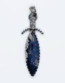 Pendant Drop Faceted Lapis