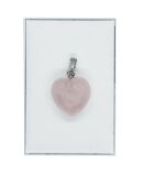 Pendant Heart Rose Qz 15mm