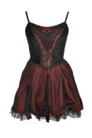 Dark Star Dress Blk And Maroon
