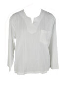 Shirt White V Neck Size 18