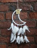 Dream Catcher White 10x25cm Moon