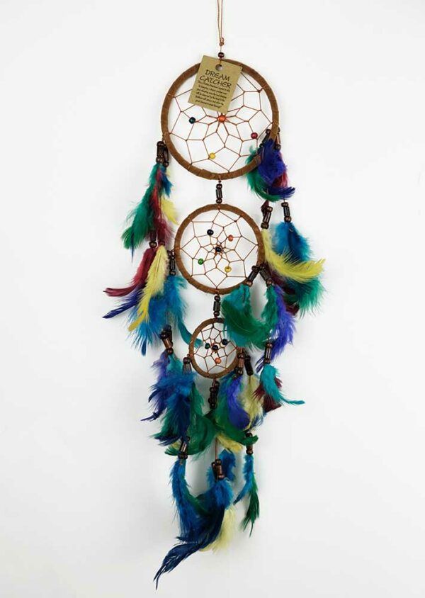 Dreamcatcher Brown 3 Circles Multi