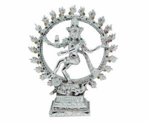 Indian Natraj With Stones 8"