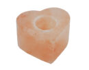 T-Light Holder Salt Heart 4x1.5 Inch.  6PCS