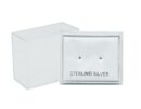 Earring Stud Display Box. Clear Plastic Small 4X3.5cm 4pcs