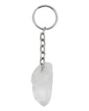 Keyring Stone Rough Clear Quartz