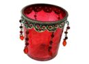 T-Light Holder Red Glass