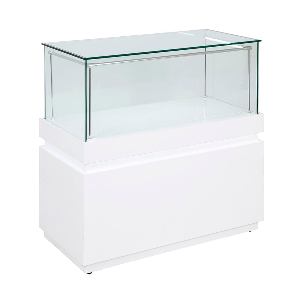 Frameless Display Glass Counter 1000X495X1050mm SLW Code 99066