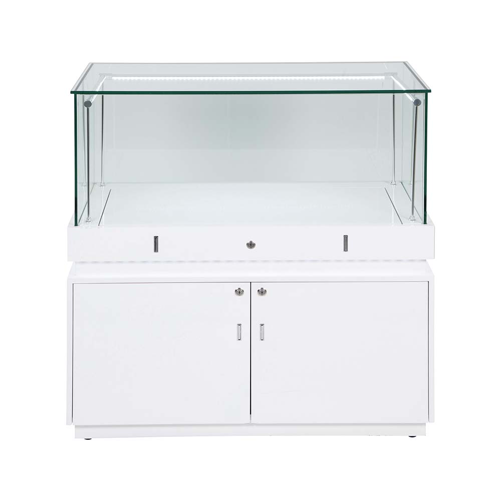 Frameless Display Glass Counter 1000X495X1050mm SLW Code 99066 - Image 3