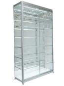 Glass Cabinet 1200X400X1980mm 6 Shelves Led Strip Lighting Code 99110
