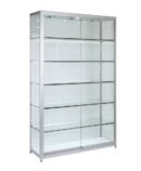 Glass Cabinet 1000X400X1980mm 5 Shelves Led Strip Lighting Code 99832