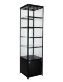 Aluminium Glass Display Cabinet 500X500X1980mm BL4Code 99919