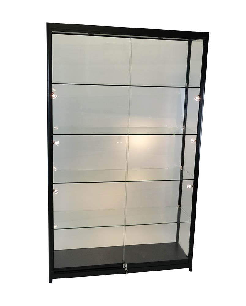 Glass Cabinet 1200X400X1980mm 4 Shelves Halogen Bulb Lighting Code 99928