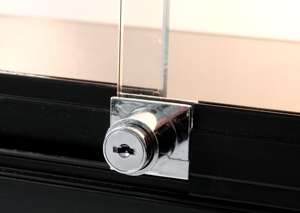 Glass Cabinet 1000X400X1980mm 3 Shelves Halogen Bulb Lighting Code 99941 - Image 3
