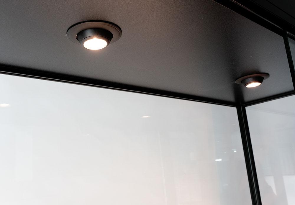 Glass Cabinet 1000X400X1980mm 3 Shelves Halogen Bulb Lighting Code 99941 - Image 5