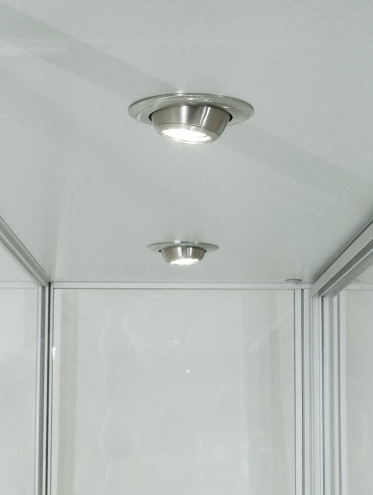 Glass Cabinet 1000X400X1980mm 3 Shelves Halogen Lighting Code 99945 - Image 2