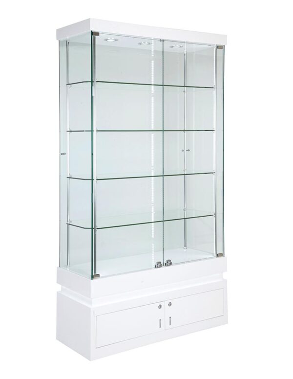 Frameless Display Cabinet 1000X400X1900mm WT4S Code 99958