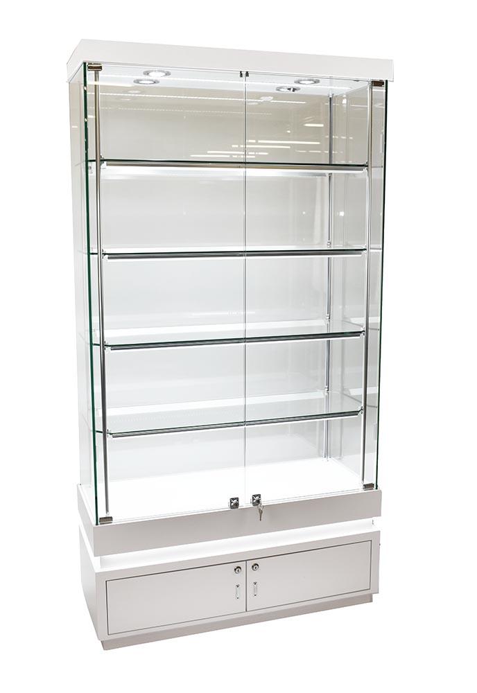 Frameless Display Cabinet 1000X400X1900mm WT4S Code 99958 - Image 3