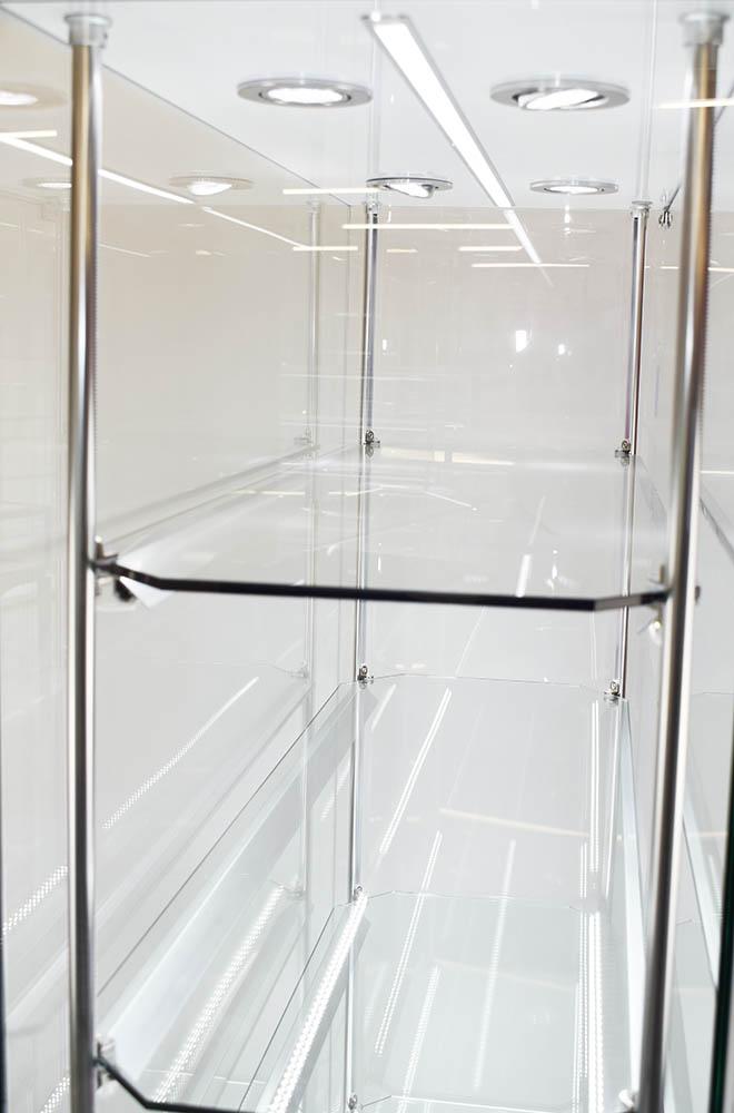 Frameless Display Cabinet 1000X400X1900mm WT4S Code 99958 - Image 5