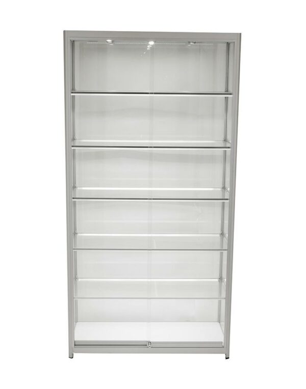 Glass Cabinet 1000X400X1980mm 5 Shelves Led Strip Lighting Code 99778