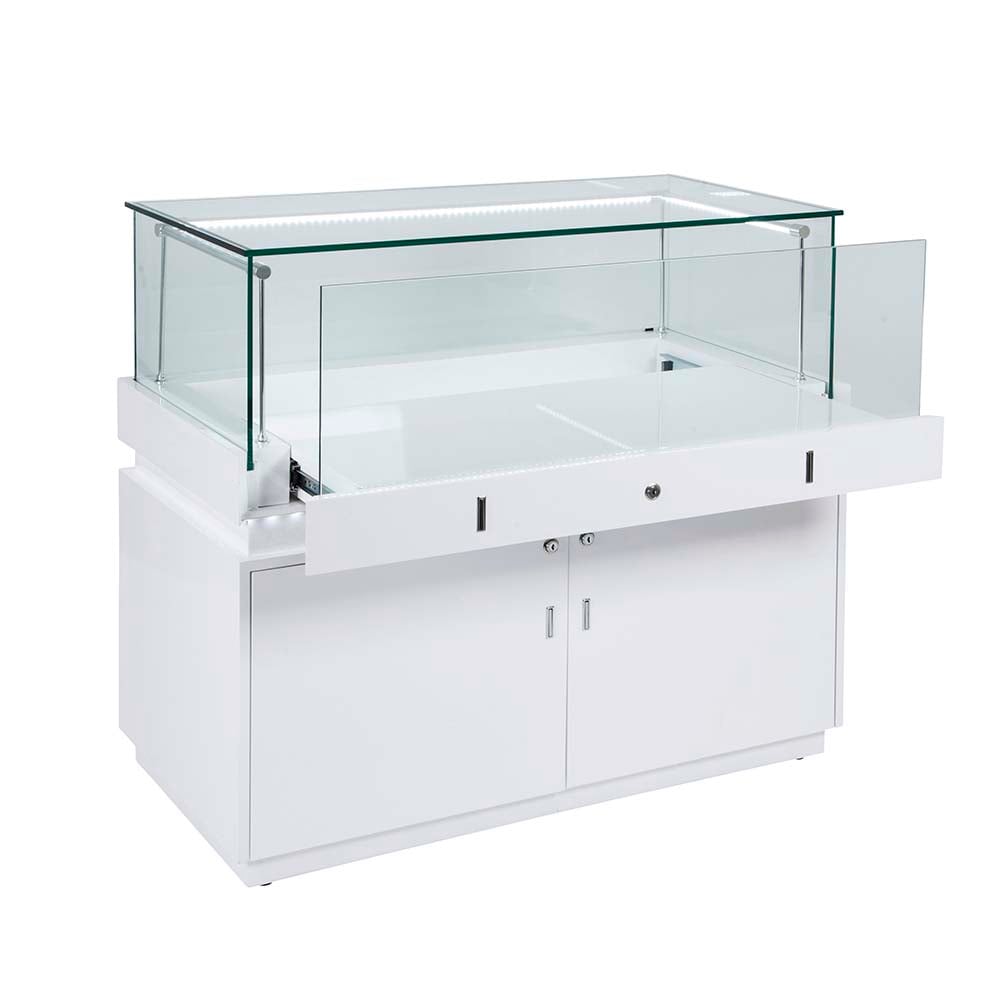 Frameless Display Glass Counter 1200X495X1050mm SLW Code 99983 - Image 3