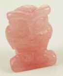 Stone Owl Rose Quartz 20X38cm