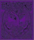 Bedspread Double Tree Of Life Purple