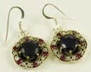 Silver Earring Lapiz Circle