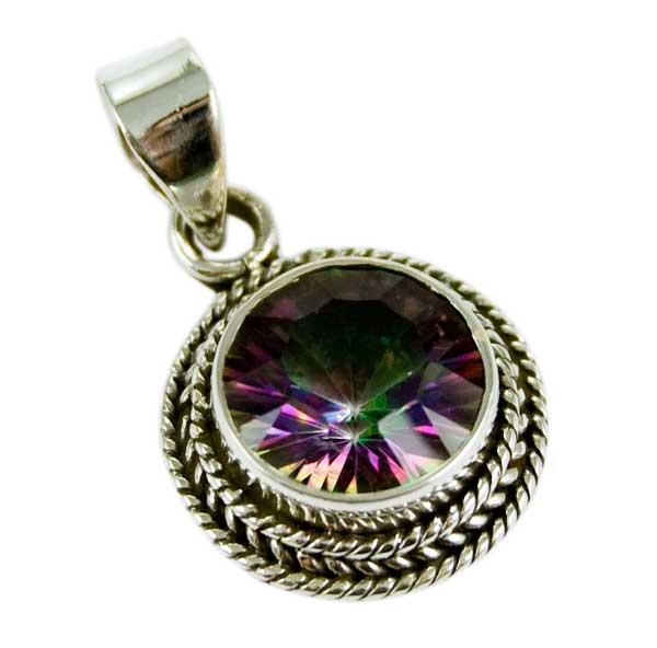 Silver Pendant Mystic Quartz