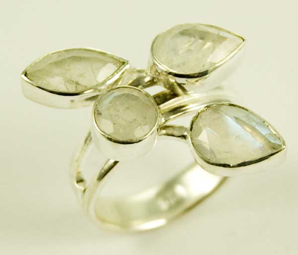 Silver Ring Moonstones