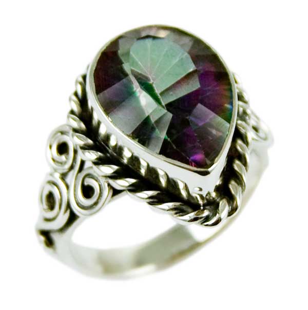 Silver Ring Mystic Quartz