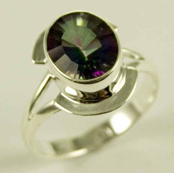 Silver Ring Mystic Quartz