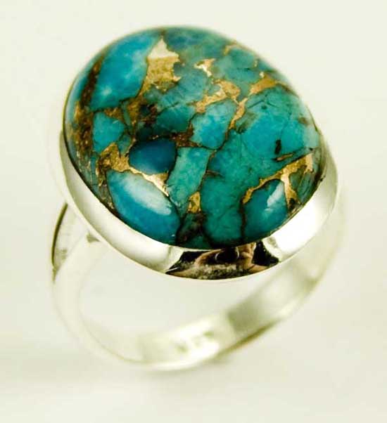 Silver Ring Turquoise Stone