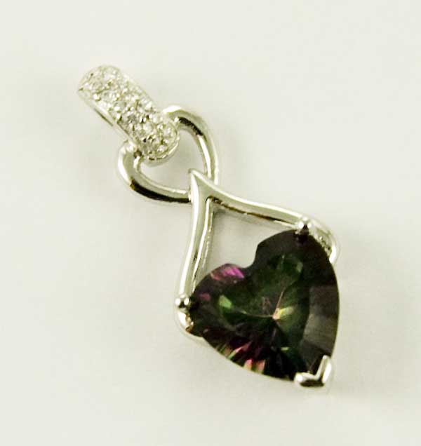 Silver Pendant Mystic Quartz