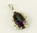 Silver Pendant Mystic Quartz