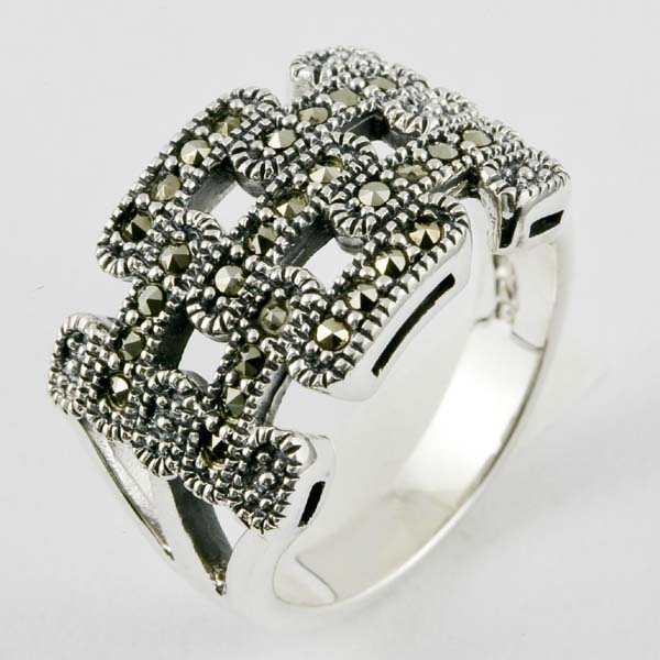 Marcasite Ring Silver