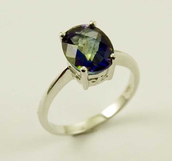 Ring Silver Mystic Quartz