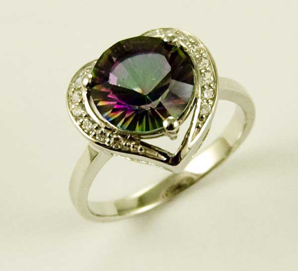 Silver Ring Mystic Quartz