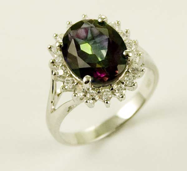 Silver Ring Mystic Quartz
