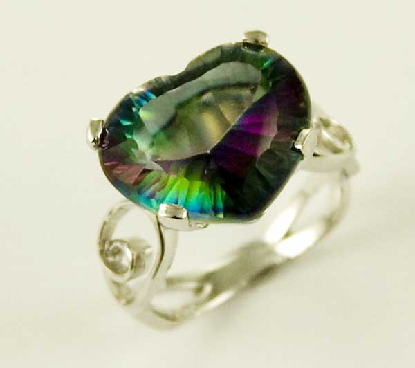Silver Ring Mystic Quartz