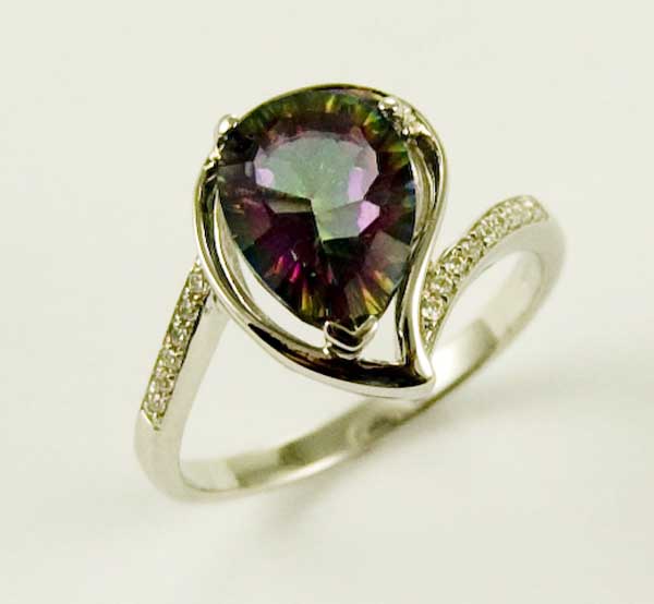 Silver Ring Mystic Quartz