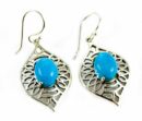 Silver Earring Turquoise Stone