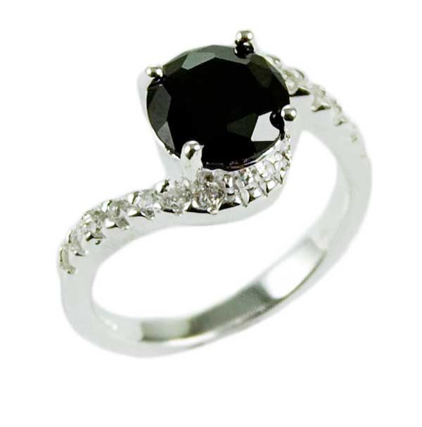 Silver Ring Circle Garnet