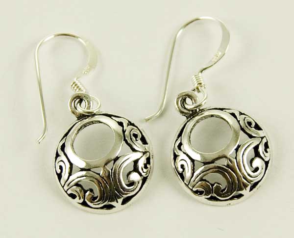 Silver Earring Circle